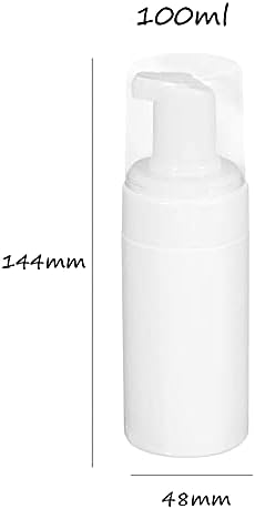 100 מיליליטר קצף בקבוקי מתקן לסבון, לבן ריק קצף בקבוק מוס נוזל מיכל עבור נסיעות אמבטיה מטבח כיור השיש