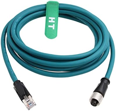 כבל Ethernet של האנגטון M12 קוד 8 סיכה נקבה עד RJ45 CAT-7E טלאי טלא