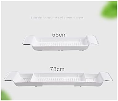 מגש אמבטיה של kjly מדף אמבטיה להרחבה מדף אחסון מדף אחסון מתאים לרוב האמבטיות לספא יוקרה או קריאה