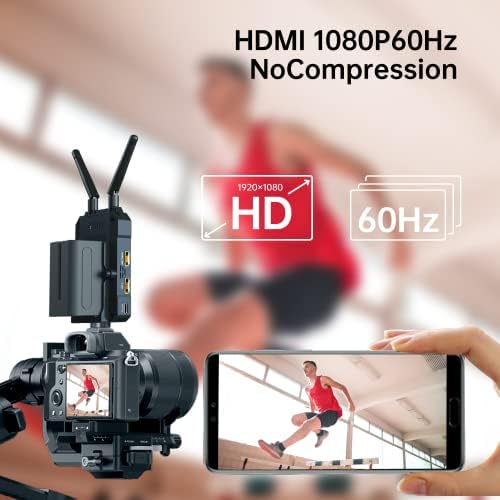 Hollyland Mars 300 Pro Wireless משדר וידאו מקלט 300ft 5Ghz כפול HDMI 80MS יישום לאחור ניטור מערכת העברת וידאו אלחוטית להפקת וידאו של סרטים מצלמה