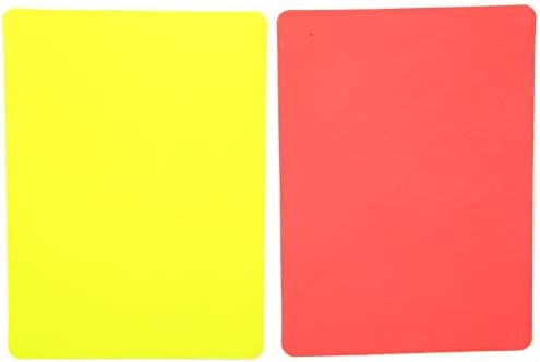כדורגל בכדורגל באגימה אדום וצהוב בכדורגל שופט מכשירי כרטיסי כדורגל אזהרה שופט כרטיסים אדומים וצהובים שופט ציוד כלים