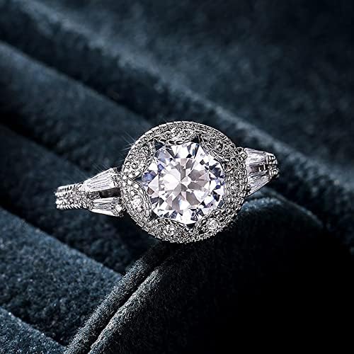 הבטחה טבעות לנשים זירקוניה בלינג טבעת נישואין מתנות מתנות טבעת אירוסין מדומה לנשים