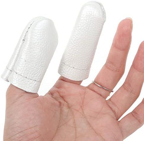 20 יחידות עור אצבע מיטות מחט לבוד אצבע מגיני אגודל אצבע אצבעון רקמה רקמה אצבעות אגודל הגנת שרוול מיטות