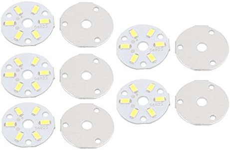 AEXIT 10PCS 3W לוחות אבות -טיפוס 6 נוריות LED 5730 כוח גבוה SMD טהור LED LED תקרה תקרת תקרה חיובית מצופה רגישות לוחות טיפוס לוחות מנורת