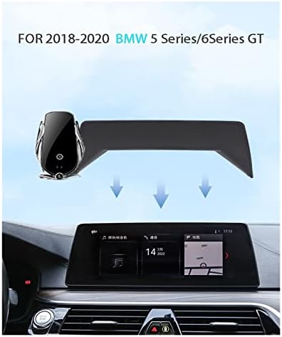 Tethy תואם לשנים 2018-2020 BMW 5 סדרה 6 GT מסך טלפון נייד מכונית טעינה אלחוטית טעינה טעינה טלפון ניודים ניווט פנים