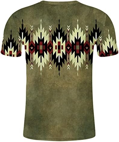 ZHDD חייל חולצות שרוול קצר לרחוב אופנה Mens 3d Aztec Boho גרפי טי גרפי צמרות רטרו שריר טשטוש מזדמן בגדים לגברים חולצות טריקו פולו הנלי.
