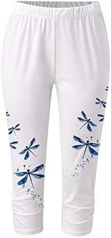 Beuu Slim Fit Cropted Beam Capris מכנסיים אמצע-עגל מכנסי מטען לנשים מכנסי טרנינג רץ טיולים מזדמנים