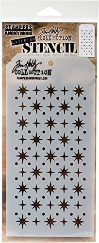 Stampers אנונימי THS093 TIM HOLTZ STENSIL שכבה 4.125 x8.5 -סטריי