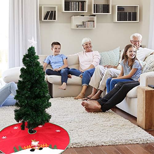 שטיח רצפה של דויטול 1 יחידות חצאית עץ חג המולד חצאית דקורטיבית חצאית עץ בדים בדים קשישים עץ חג המולד בכריכה תחתונה מפלגה לחג המולד לחג המולד עץ גדול