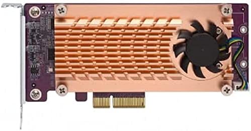 QNAP QM2-4P-384 QUAD M.2 PCIE SSD כרטיס הרחבה, תומך עד ארבעה M.2 2280 גורם טופס M.2 PCIE SSDS, ממשק מארח PCIE GEN3