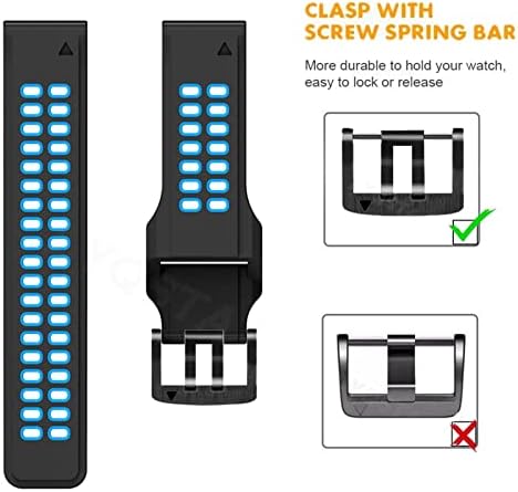 Modband Silicone Smart Watchband רצועות עבור Garmin Fenix ​​7 6 6pro 5 5 Plus 935 945 S60 S62 צמיד QuickFit 22 ממ.