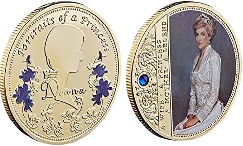 Pinicecore מטבעות אספנות הנסיכה דיאנה מטבע זיכרון מלכה מלכת מזכרת מתנות אוסף מטבעות