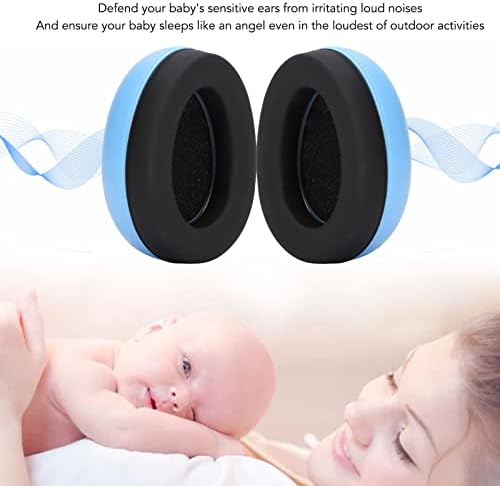 אטמי אוזניים לתינוקות, מעטפת בטן מבטל רעש כרית עיצוב אוזניות הגנת אוזניים לתינוק עם סרט אלסטי למניעת נזקי שמיעה של התינוק ולשיפור השינה