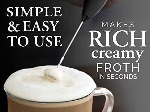 זולאי בכיר סדרת אולטרה פרימיום מתנה חלב מקציף קפה עם מעמד משופר-קפה מקציף כף יד קצף יצרנית לקפה הפוך - חשמלי חלב מקציף כף יד עבור קפוצ 'ינו , פראפה, מאצ' ה