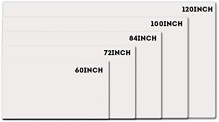 ZLXDP 60-120 אינץ 'מקרן צבע לבן נייד וילון פשוט מסך הקרנה נגד אור 16: 9 משרד חיצוני ביתי