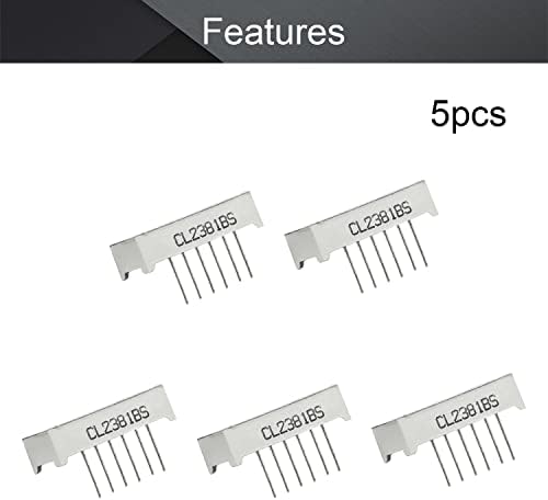 OTHMRO 5 יחידות אנודה נפוצה תצוגת LED צינור דיגיטלי 3 סיביות 7 קטע שחור 11 עץ
