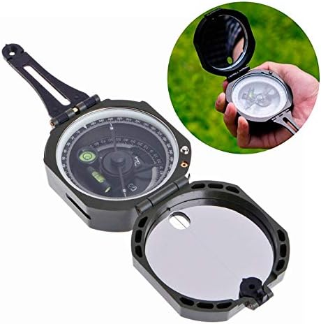 Jahh Compass Pocision Pocket Transit Geological Compass סולם 0-360 מעלות משקל קל, קומפקטי קטן וקל לנשיאה