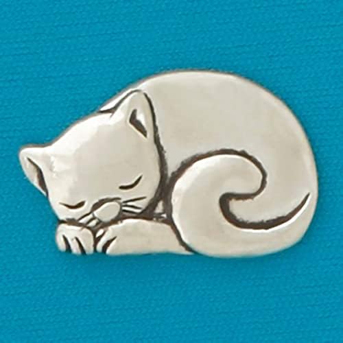 מטבע אסימון כיס ברוח בסיסית - חתול/purrfect - בדיל בעבודת יד, מתנת אהבה לגברים ונשים, איסוף מטבעות