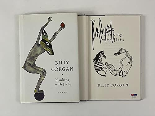 בילי קורגן חתם על חתימה מהבהב באגרופים ספר-ריסוק דלעות