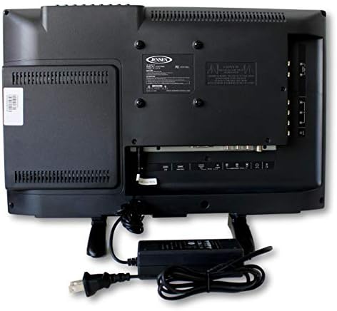 JENSEN JTV1917DVDC 19 אינץ 'RV LCD LED טלוויזיה עם נגן DVD לבנייה, ביצועים גבוהים רחבים 16: 9 פאנל LCD, רזולוציה 1366 x 768, מקלט HDTV משולב, HDTV מוכן, 12V DC
