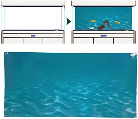 רקע אקווריום HEEPDD, תבנית ים תלת מימד תמונת תמונת PVC טפט דבק עצמי מיכל דגים נייר דקורטיבי