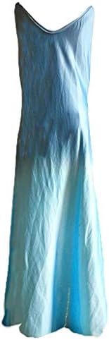 שמלות מקסי של בייגליז לנשים לנשים בוהו סאנפרס ללא שרוולים שמלות ארוכות צווארון V