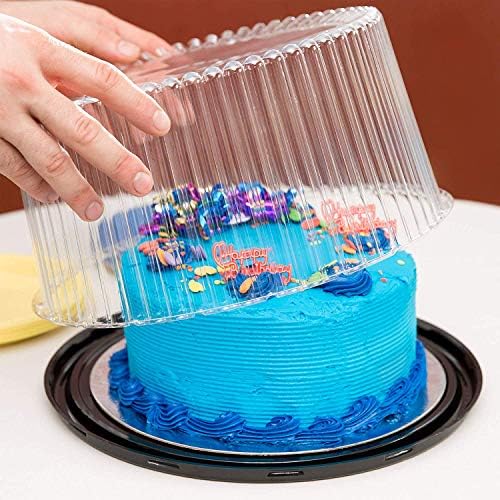 10-אינץ עוגת מיכל עם ברור כיפת מכסה 9 אינץ ועוגה לוחות-10 חבילה