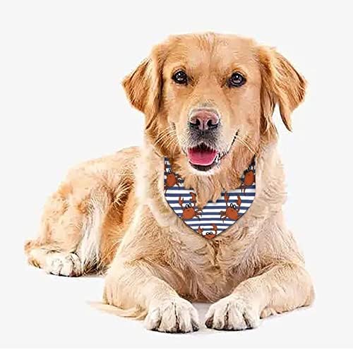 סרטן צבעוני כלב בנדנה מתכוונן צווארון חיות מחמד צעיף משולש חמוד קרכיט לחתולי כלבים