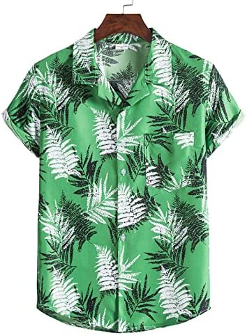 גברים אביב קיץ 2 ערכות חתיכות חוף מודפסות חולצה שרוול קצר