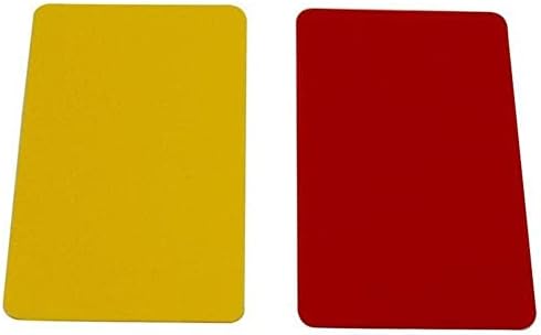 Tsugar רגיל כדורגל גדול עם כרטיסי כרטיסי עור אדומים וכרטיסי שיפור עונש שופט הכרטיס צהוב
