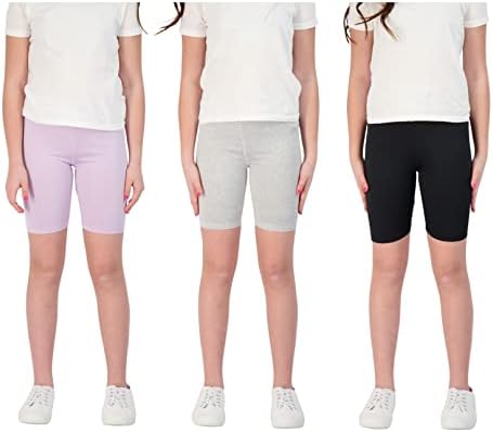 הינד 3-חבילה בנות ספורט מכנסיים קצרים, אופני מכנסיים קצרים, בגדי אימון עבור בנות