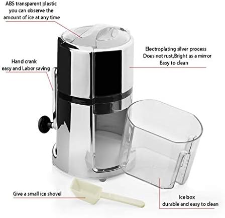 מכונת גילוח קרח HNKDD - מפסק קרח ידני עם ארכובה ידנית עם להבי נירוסטה לריסוק מהיר - BPA בחינם