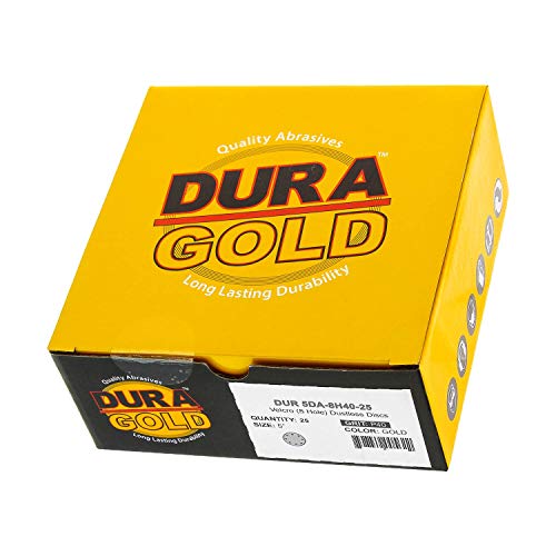 Dura -Gold Premium 5 דיסקי מלטש זהב - 40 Grit & Dura -Gold - מטליות מטפלים מעולות מזהב טהורות - סמרטוטים