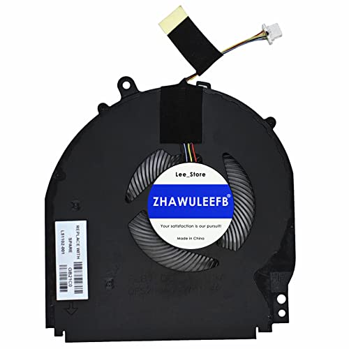 Lee_store CPU Cooling Fan for HP 14-DH 14-dh1021nr 14-CD 14M-DH 15-DQ 14T-DH000 14T-DH100 14-DH0007CA 14-DH0008CA 14-DH0013NR 14-DH1008CA 14M-DH0001DX 14M-DH0003DX 14M-DH1001DX L51102-001 TPN-W139