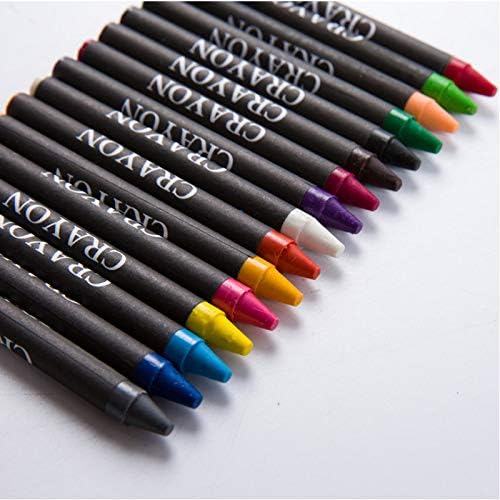Geqi 150 חתיכות של מברשת ילדים קופסא מתנה לילדים ילדים צבעי עט עט ארט ציור סטטיסטים לומדים צביעת שמן מקל. שָׁחוֹר