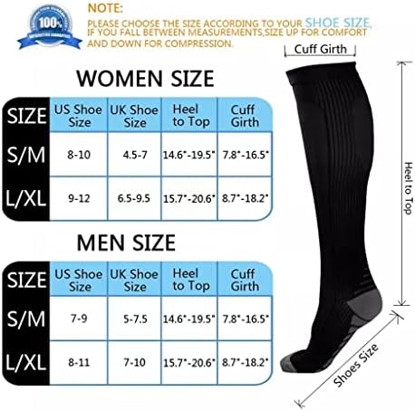 SXDS המריץ גברים נשים גרבי דחיסה בלב בצורת 20-30 MMHG גרביים ספורט יוניסקס חיצוני ריצה גרבי לחץ ארוך