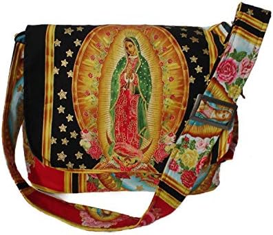 Guadalupe Virgin Mary Macecan Art Messenger תיק/תיק חיתולים