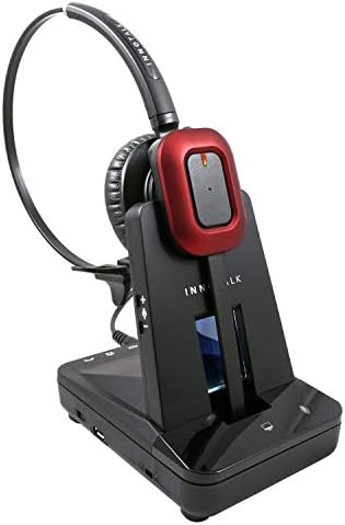 אוזניות אלחוטיות של Innotalk למחשב ותואמות ל- Polycom 650, 670, VVX300, VVX400 וכל דגמי VVX