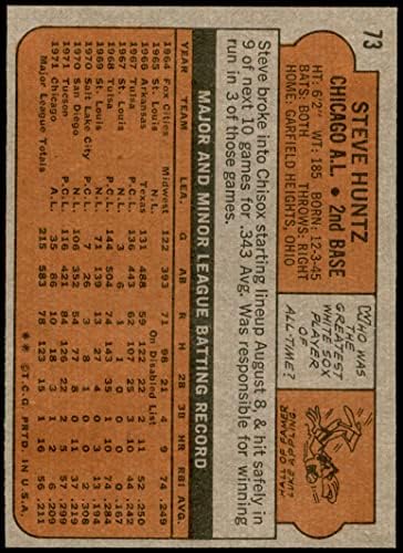 1972 Topps 73 Steve Huntz Chicago White Sox NM/MT White Sox