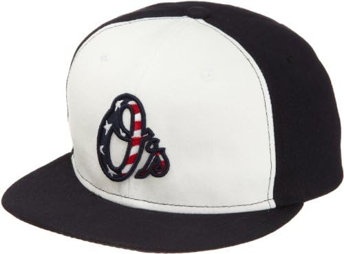 ליגת הבייסבול הבולטימור אוריולס 2011 כוכבים ופסים 59 חמישים כובע, לבן / חיל הים