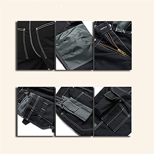 מכנסי בגדי עבודה שחורים של Kehaioo, Multi Pocket