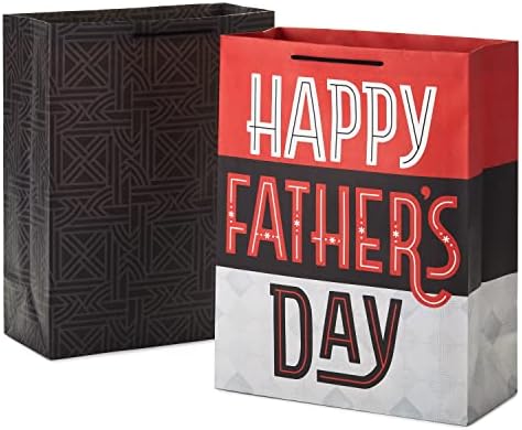 Hallmark 14 חבילה שקית מתנה גדולה ליום האב הגדולה במיוחד לאבות, סבים, דודים, אחים