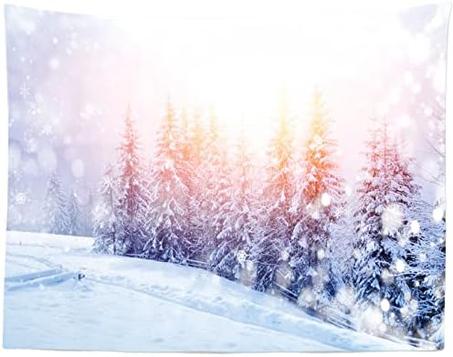 Corfoto 9X6FT בד צבעוני חורפי יער תפאורה רטרו רטרו שלג עצי אורן חורף רקע צילום נוף לילדים משפחת חג המולד של ראש השנה קישוטי מסיבה באנר בות 'אבזרי סטודיו