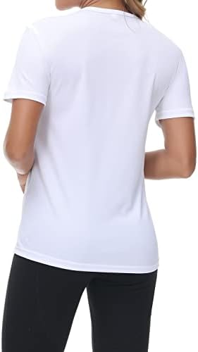 נשים UPF 50+ מיושן מים אתלטי טי אתלטי שרוול קצר SPF חולצת UV אימון ספורט עליון קל משקל יבש