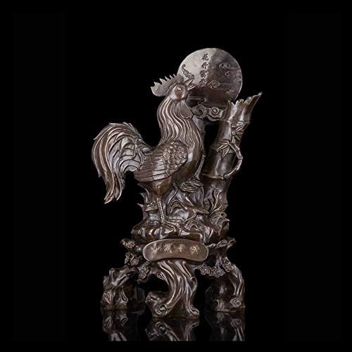 סיני קמע ברונזה בעלי החיים עוף אמנות קישוט ברונזה עוף פסל פיסול עבור בית משרד קישוט