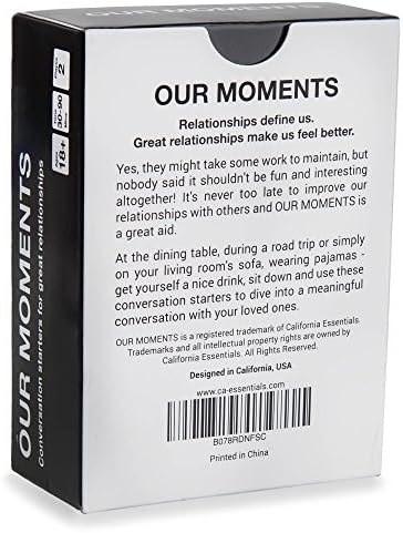 הרגעים שלנו זוגות: 100 התחלות שיחה למערכות יחסים נהדרות - משחק כרטיסי שיחה מהנה לזוגות