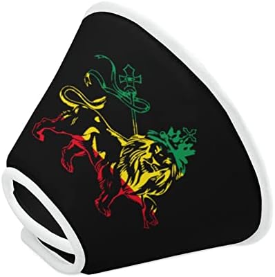 ראסטה האריה יהודה אתיופיה דגל הדפסת כלב קונוס לחיות מחמד התאוששות אליזבת צווארון מגן עבור לאחר ניתוח