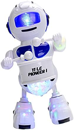 ריקוד חשמלי תוף רובוט פאזל יצירתי ילדים של תאורת מוסיקה צעצועי שמחה קטן מתופף רובוט 8 איקס 24 איקס 18 סנטימטר