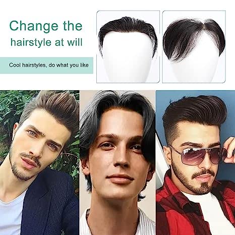 אמיתי שיער טבעי מצח קו שיער החלפת עבור גברים עבורראש שיער טופר גברים של טופר פו דק עור בסיס טבעי קו שיער