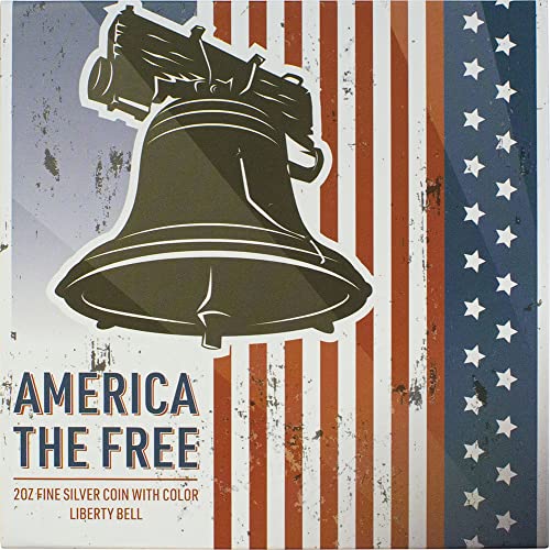 2023 דה אמריקה החופש החופשי Liberty Bell 2 Oz מטבע כסף 5 $ איי סולומון 2023 הוכחה